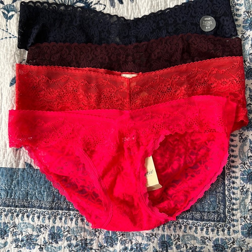 Aerie panties. All four are medium size